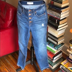 Madewell jeans 10” high rise skinny size 27